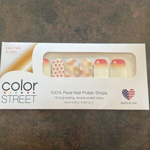 Color street nail polish strips dog paws orange rescue paws for the cause